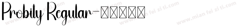 Probity Regular字体转换